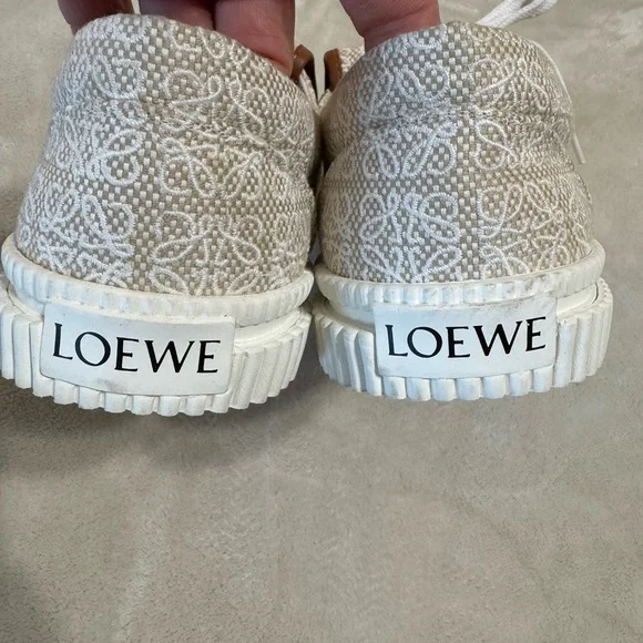 Loewe Anagram Canvas Flap Sneakers - Picture 8 of 12